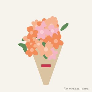 Bó hoa tulip Bình Minh (ảnh minh họa)