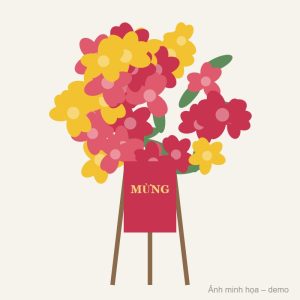 Kệ hoa khai trương Hồng Phát (ảnh minh họa)